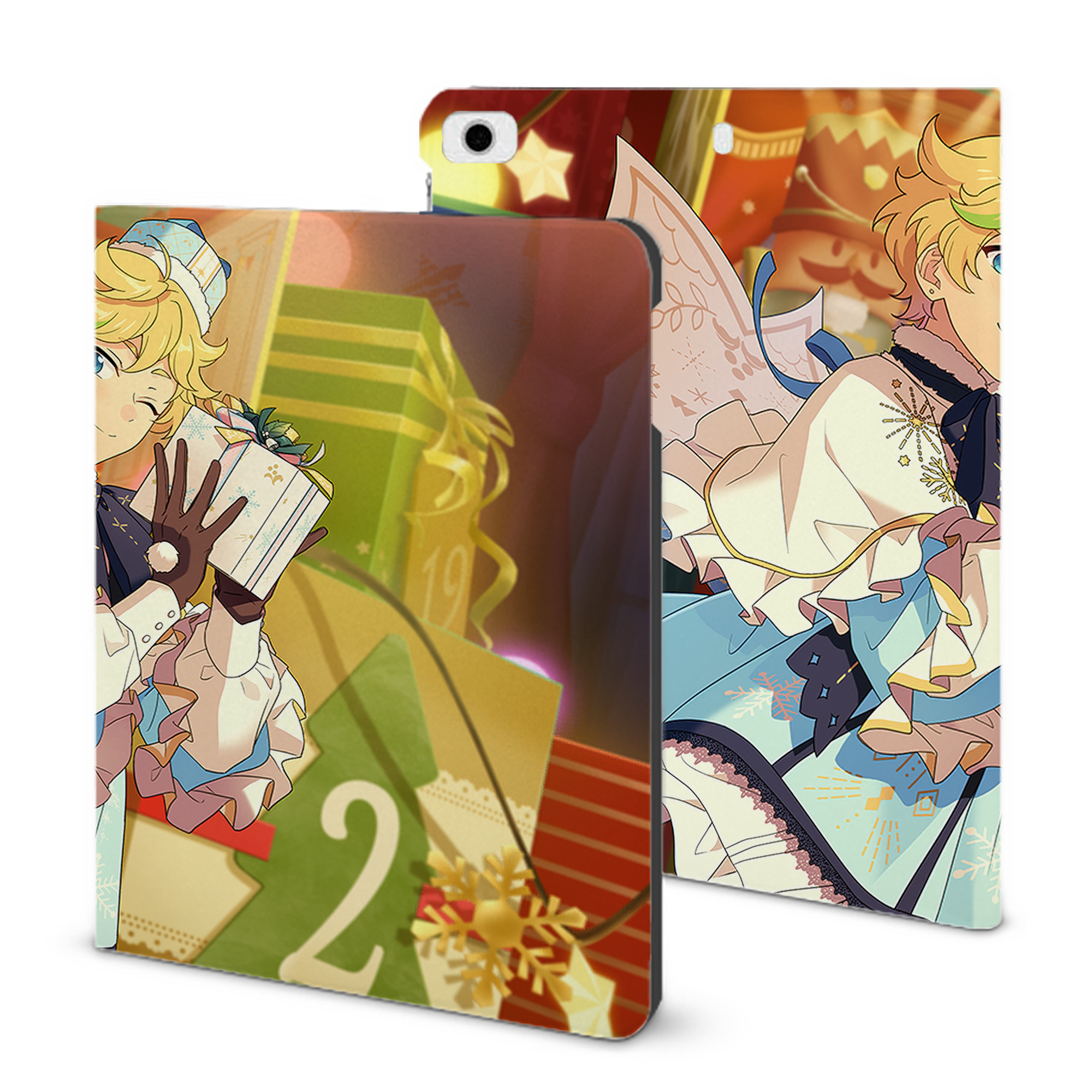 （画像用） あんさんぶるスターズ! Ensemble Stars IPad ケース ブック型 PUレザー TPU 耐衝撃 軽量 薄型 ペン収納なし 全面保護 IPad 各モデル対応